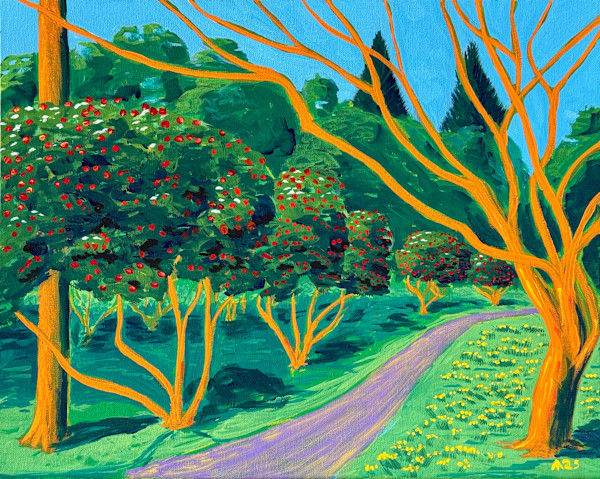 Camellias and Daffodils by Martin Briggs