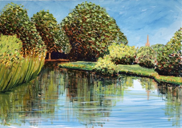The Thames at Lechlade by Martin Briggs