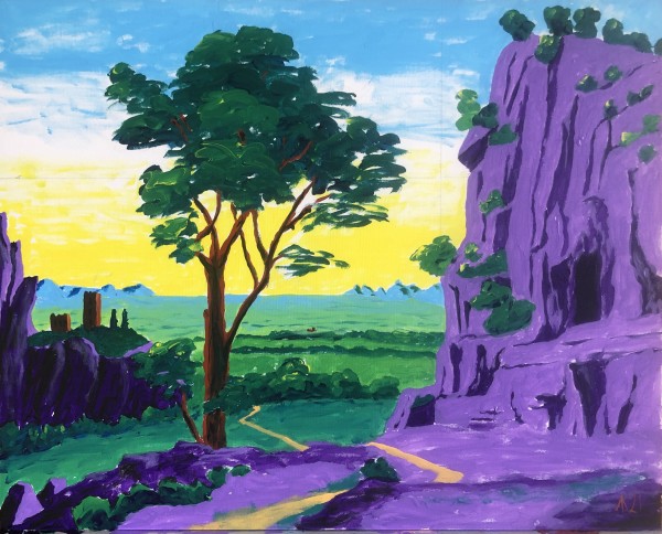Landscape after Claude Lorraine by Martin Briggs