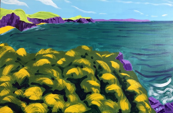 Gorse above Freshwater East by Martin Briggs