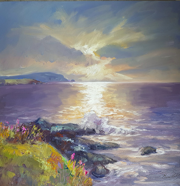 Evening Light, Treyarnon by Melanie Cambridge, Image 1.