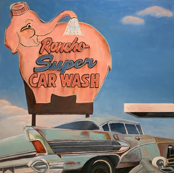 Rancho Super Car Wash by Bradley Leslie Art