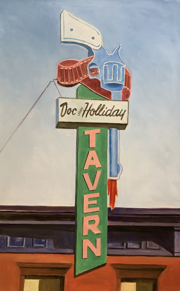 Doc Holiday Tavern by Bradley Leslie Art
