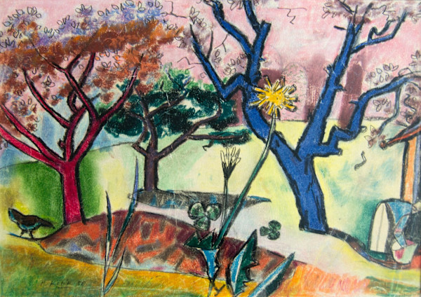 Zahrada s pampeliškou (Garden with dandelion) by Pravoslav Kotik, Image 1.