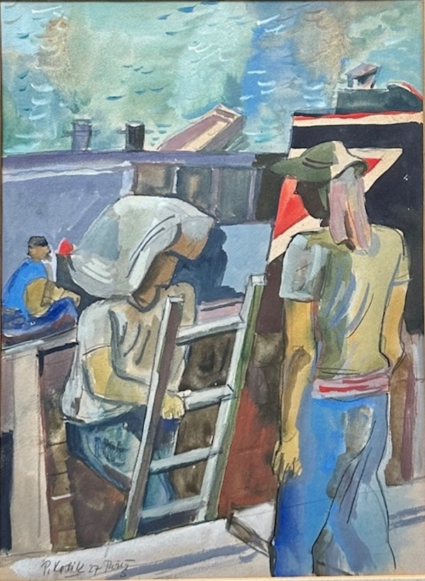 In the Port (V prístavu) by Pravoslav Kotik, Image 1.