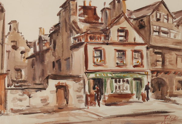 Edinburgh High Street (Hlavní ulice v Edinburgu) by Bedřich (Fridrich) Feigl, Image 1.