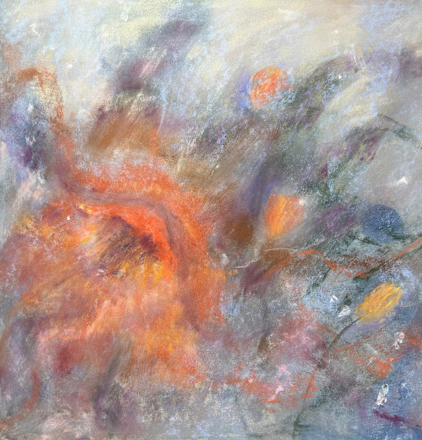 Petals in Ice III by Karen O'Brien