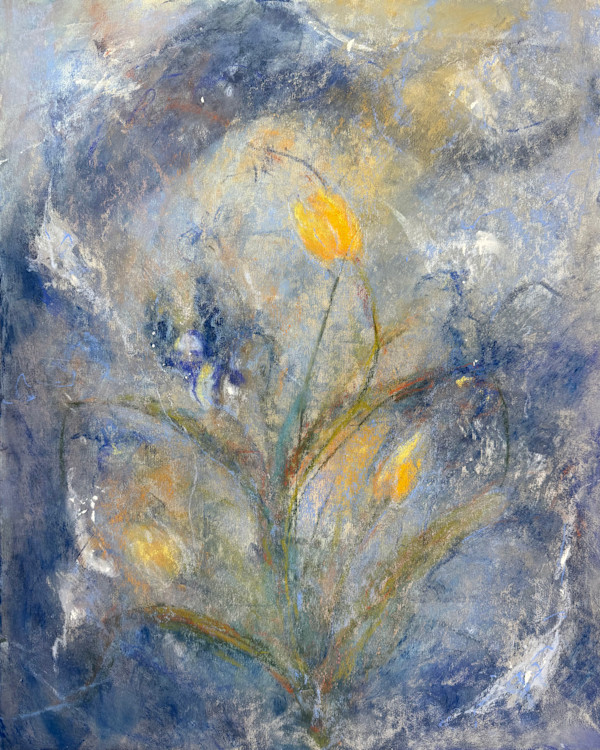 Petals in Ice V by Karen O'Brien