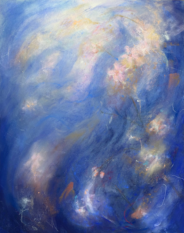 Petals in Ice VI by Karen O'Brien