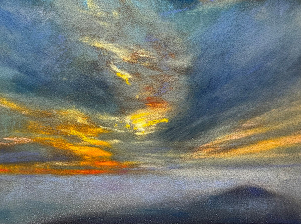Sunrise from the Dune of Pilat by Karen O'Brien