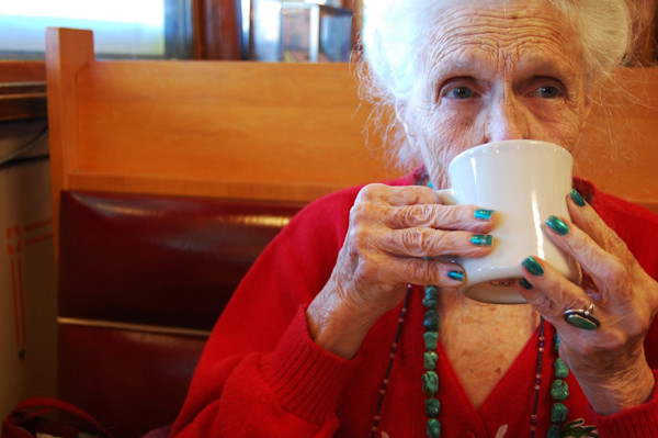 Ms. Ervin at Miss Flo's Diner by GB Woolf, Image 1.