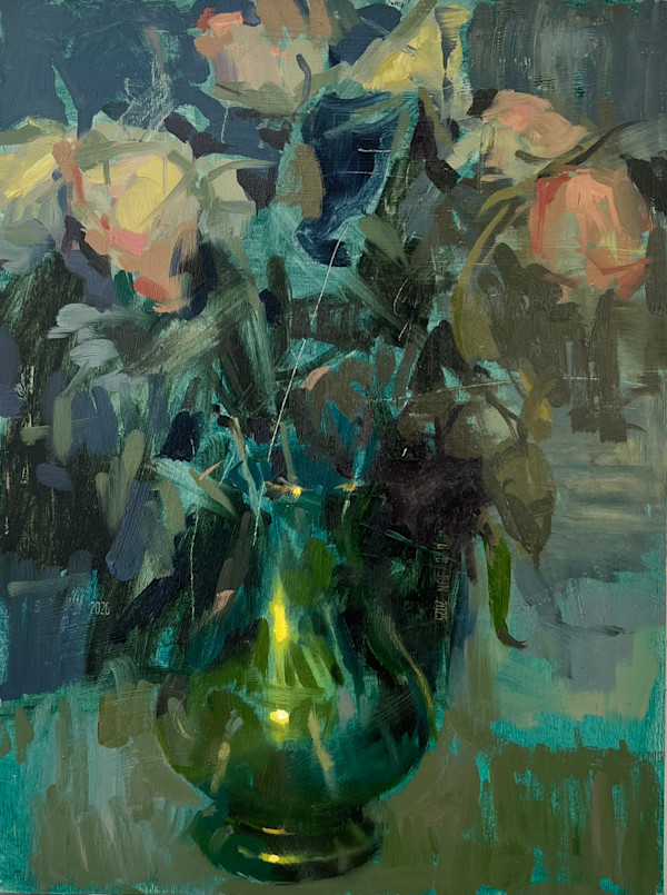 Green glass, hand blown by Haidee-Jo Summers, Image 1.