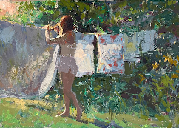 Milly hanging out the washing by Haidee-Jo Summers, Image 1.