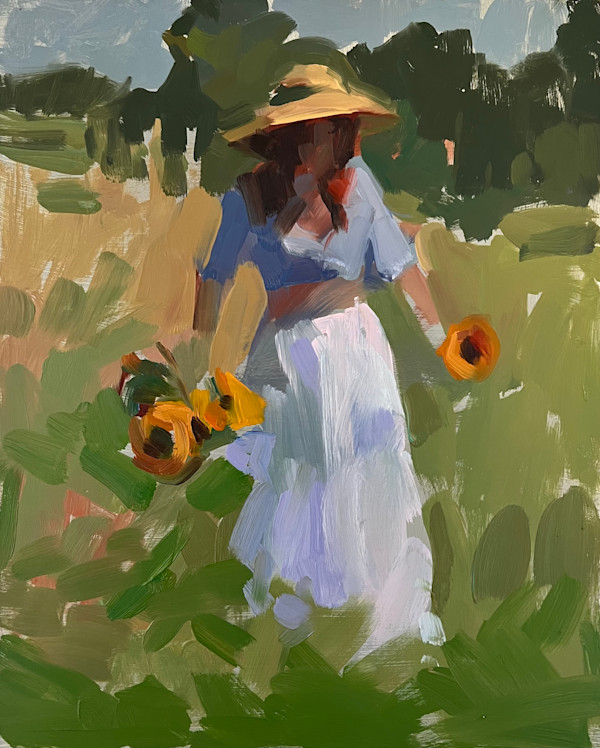 Milly with sunflowers by Haidee-Jo Summers, Image 1.