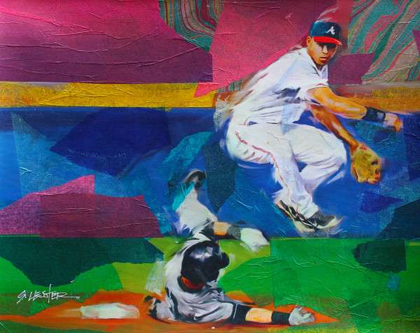 "Double Play" ANDRELTON SIMMONS by Steven Lester