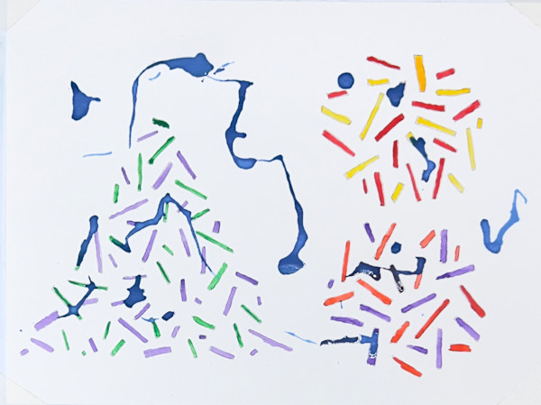 Triangle and Two Circles by Ken Opin, Image 1.