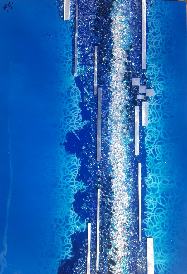 Currents Series, Big Blue by Juju Bartush artbyjuju by Juju Bartush