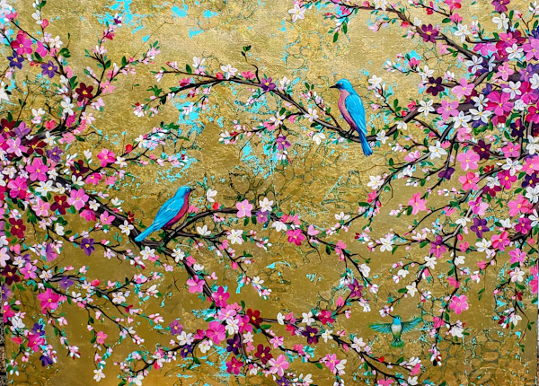 Boujee branches, Pink Blossoms by Juju Bartush, Image 1.