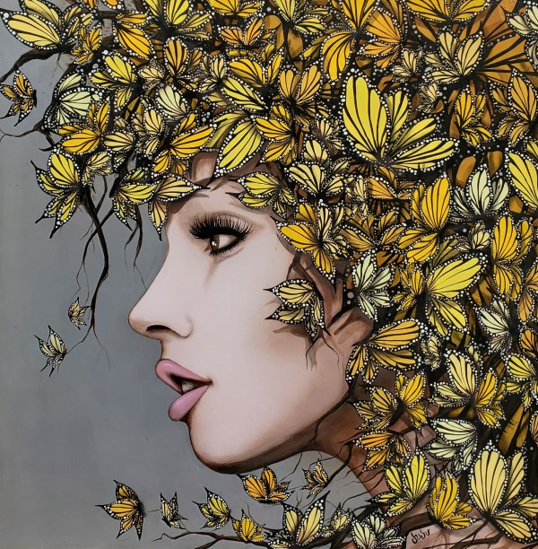 Golden Butterfly by Juju Bartush, artbyjuju by Juju Bartush