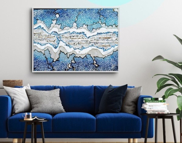 Salt Flats, Ice Blue by Juju Bartush, Artbyjuju by Juju Bartush