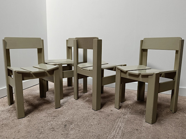 Lacquered Modernist Chair 2, Image 1.