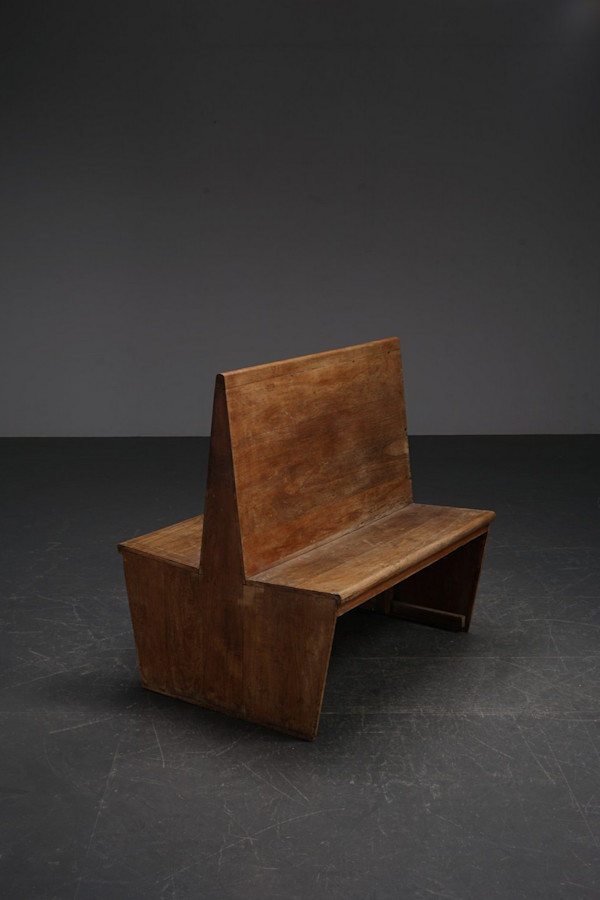 1930s Architectural Bench, Image 1.