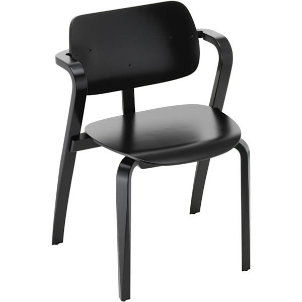 Black 'Aslak' Chair by Ilmari Tapiovaara, Image 1.