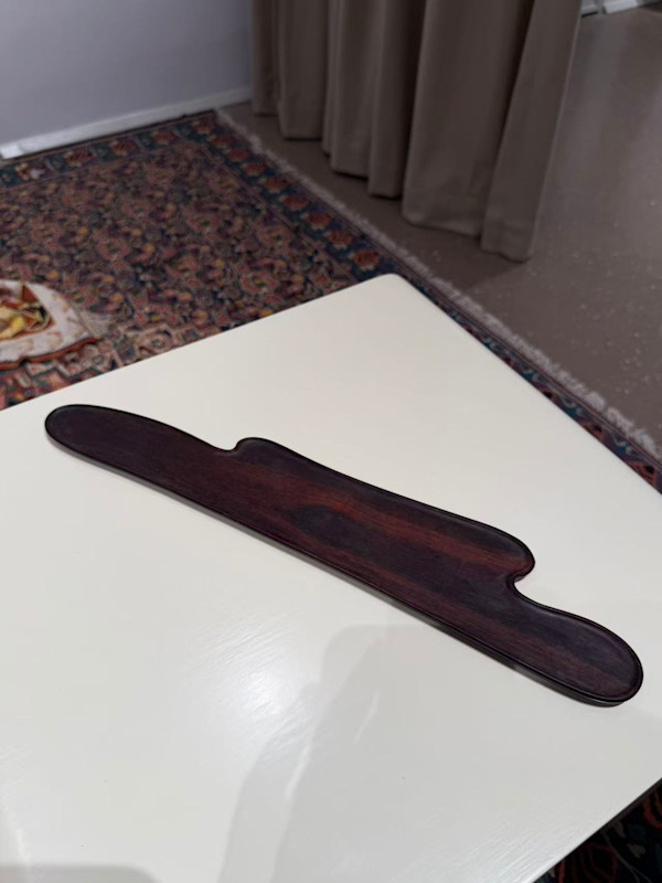 Organic Shape Wooden Tray, Image 1.