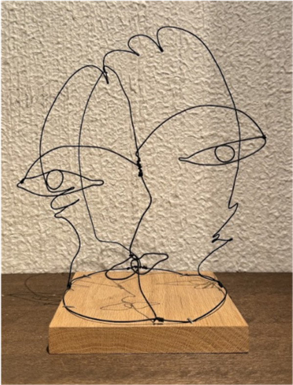 Double Face Sculpture, Image 1.