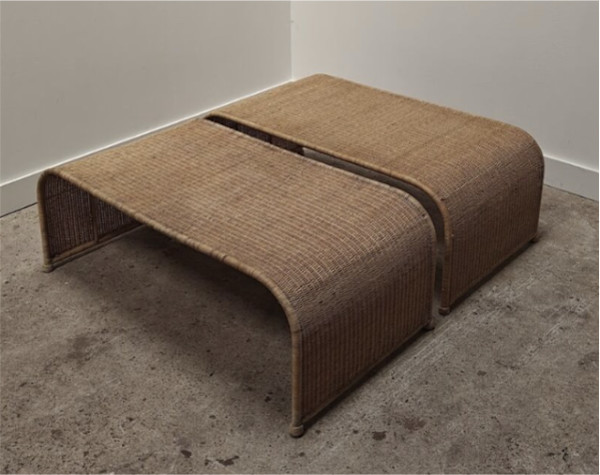 Rattan Coffee Table, Image 1.