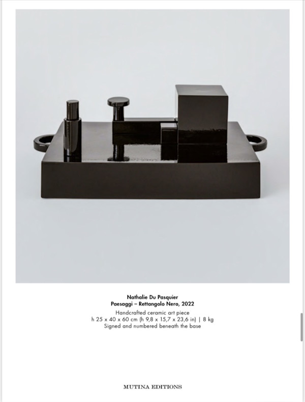 Paesaggi - Rettangolo Nero by Nathalie du Du Pasquier, Image 1.