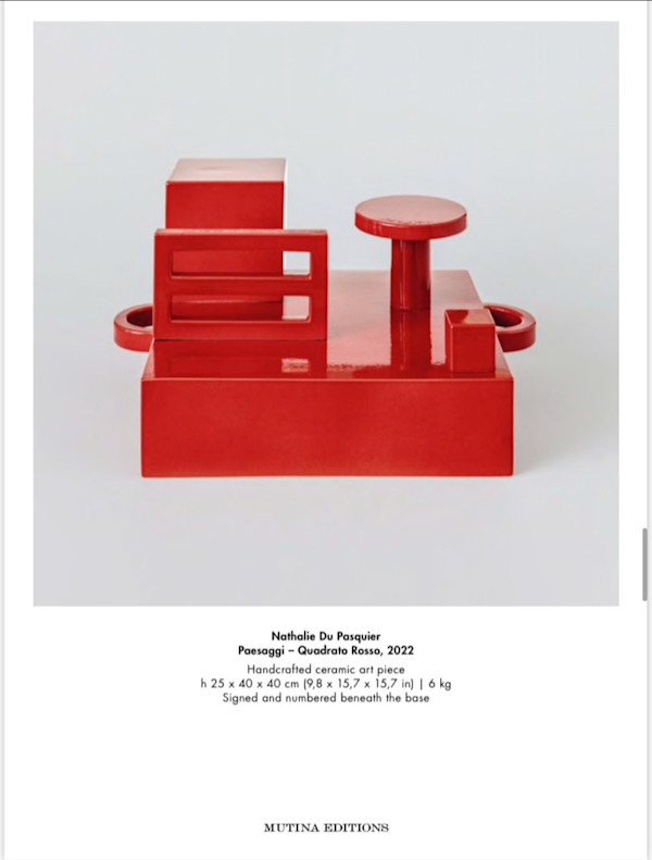 Paesaggi - Quadratto Rosso by Nathalie du Du Pasquier, Image 1.
