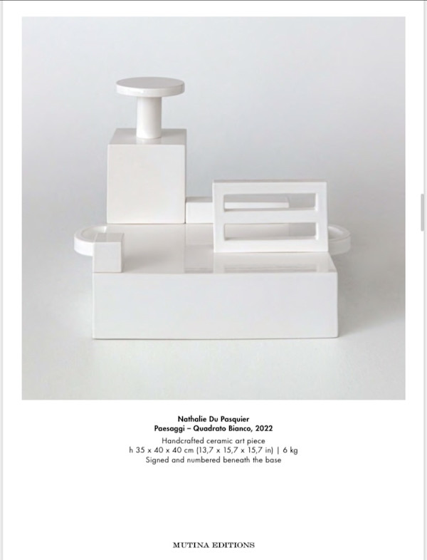 Paesaggi - Quadratto Bianco by Nathalie du Du Pasquier, Image 1.
