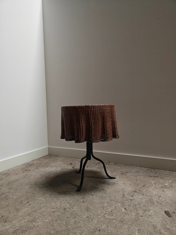 Wicker Wavy Side Table, Image 1.