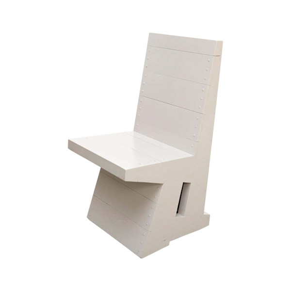 'Easy' White Chair 1 by Dom Hans Van Der Laan, Image 1.