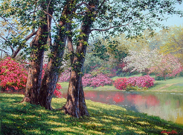 Floral Paradise by Schaefer/Miles Fine Art Inc. Kevin D. Miles & Wendy Sue Schaefer-Miles