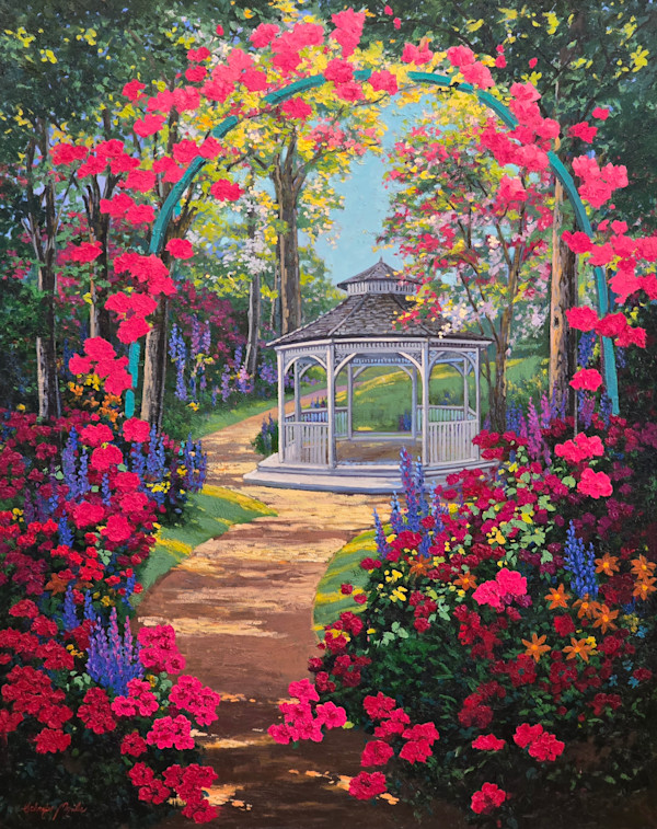 Gazebo Enchantment by Schaefer/Miles Fine Art Inc. Kevin D. Miles & Wendy Sue Schaefer-Miles