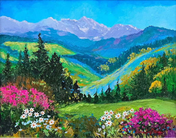 High Mountain View by Schaefer/Miles Fine Art Inc. Kevin D. Miles & Wendy Sue Schaefer-Miles, Image 1.