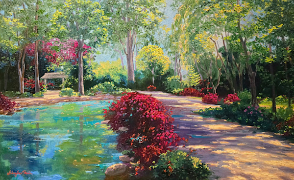 "A Place of Beauty" Original Oil 30"x48" by Schaefer/Miles Fine Art Inc. Kevin D. Miles & Wendy Sue Schaefer-Miles, Image 1.