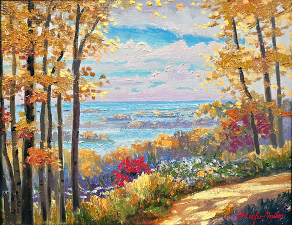 Romantic Autumn Overlook by Schaefer/Miles Fine Art Inc. Kevin D. Miles & Wendy Sue Schaefer-Miles