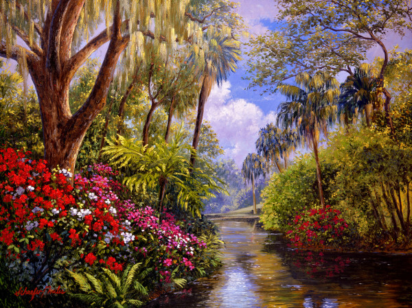 A Day in Paradise by Schaefer/Miles Fine Art Inc. Kevin D. Miles & Wendy Sue Schaefer-Miles