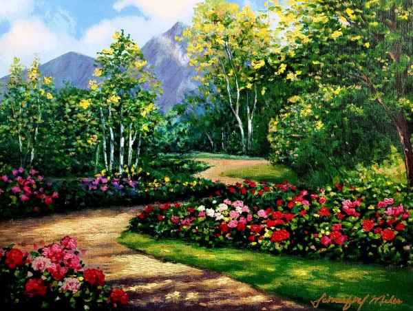 Garden Mountain Path by Kevin D. Miles & Wendy Sue Schaefer Miles