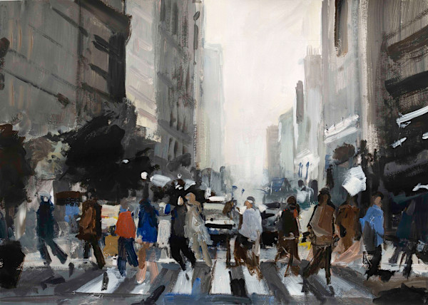 A Busy Morning in New York by David Atkins, Image 14.