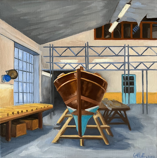 Ida en restauration au chantier naval de Corsier by Gaëlle Mot, Image 1.