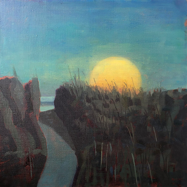 Full Moon, Sand Dune and Path by John Beerman, Image 1.