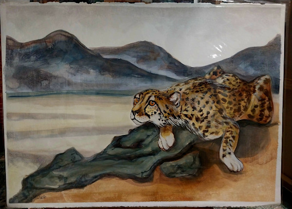 Works on Paper/ cheeta by Dierdra Michelle, Image 1.