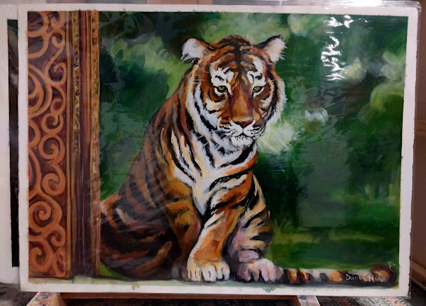 Works on Paper/ temple tiger by Dierdra Michelle, Image 10.