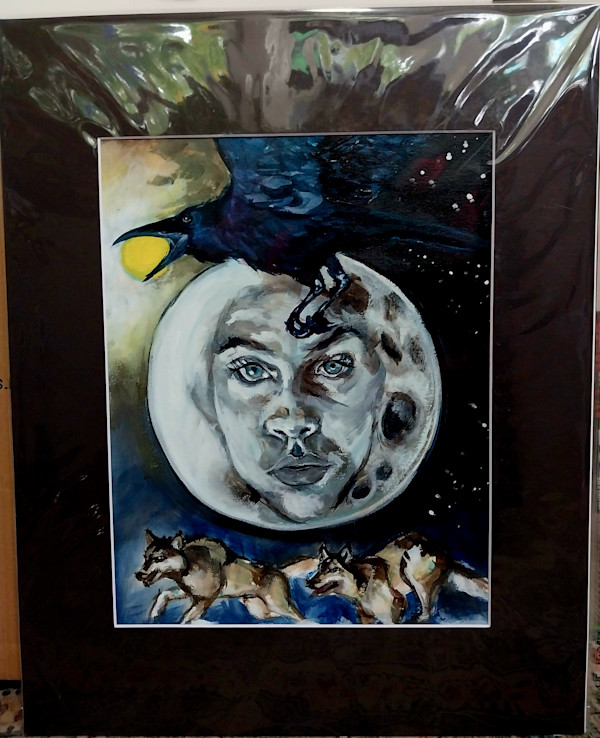 Works on Paper/ Raven Moon by Dierdra Michelle, Image 1.