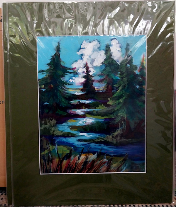 Works on Paper/ royal water by Dierdra Michelle, Image 1.