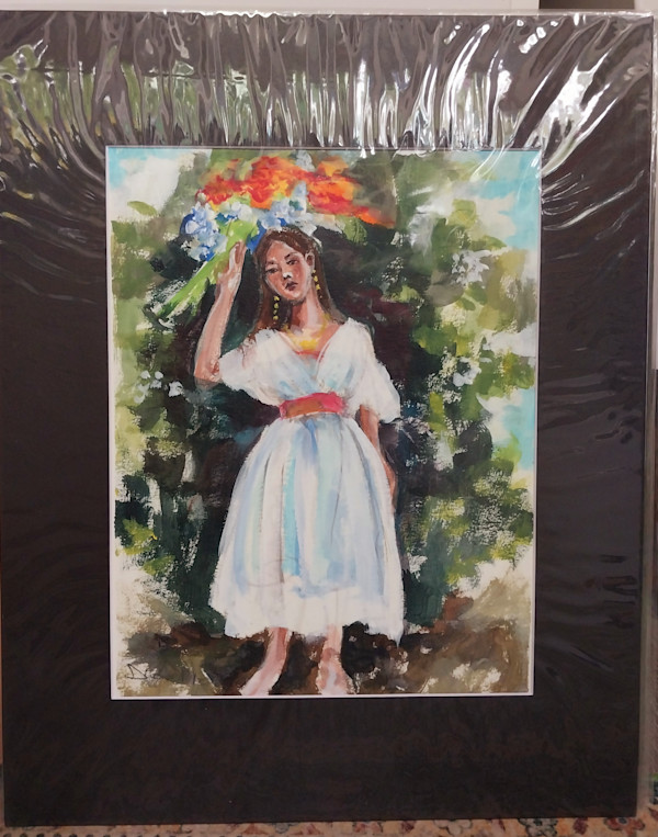 Works on Paper/flower girl by Dierdra Michelle, Image 1.